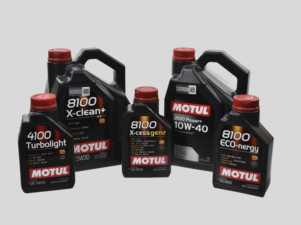 Моторна олія лінійки Motul усіх видів