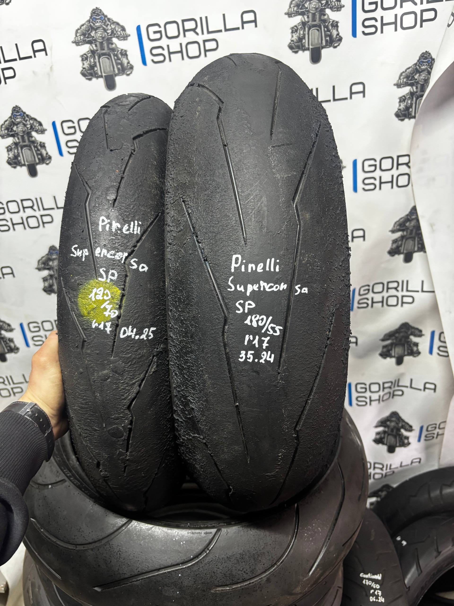 Комплект мото-гуми Pirelli Supercorsa SP 120/70 r17,180/55 r17